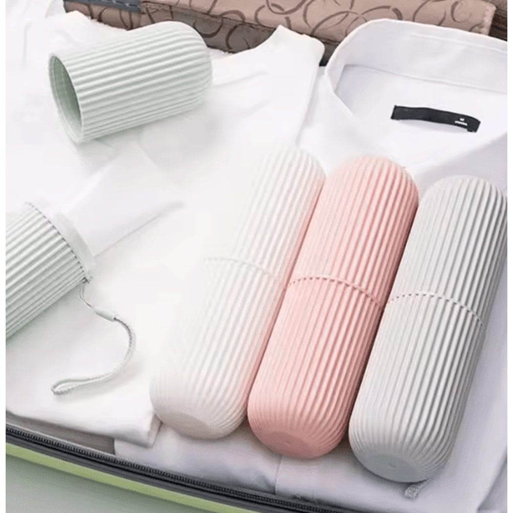 Portable Travel Toothbrush Holder Cup Toothpaste Organizer Hygienic Storage Case 1