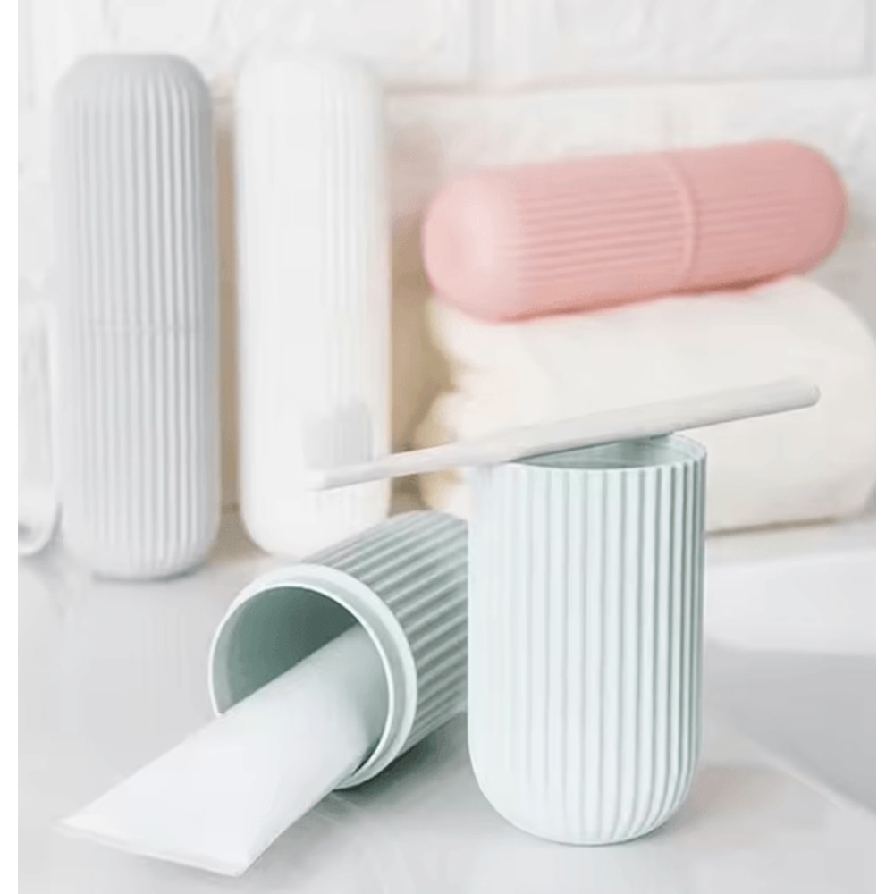Portable Travel Toothbrush Holder Cup Toothpaste Organizer Hygienic Storage Case 3