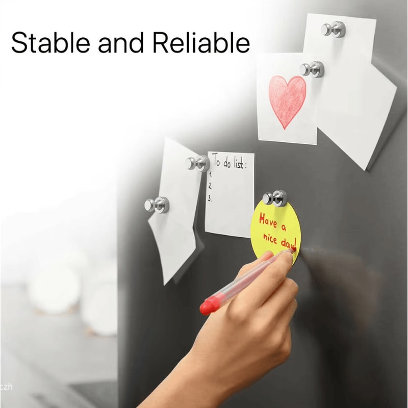 Super Strong Neodymium Magnetic Push Pins Cone Fridge Whiteboard Magnets 1020 Pack 1