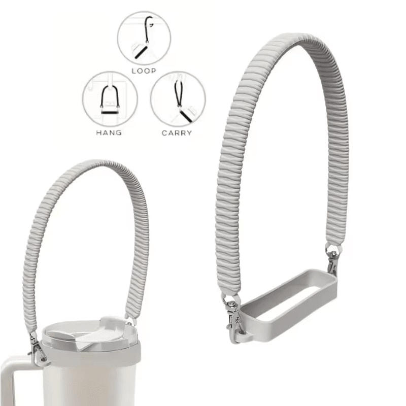 Universal Silicone Water Bottle Handle Strap Portable Bottle Carrier For 840oz Bottles 2