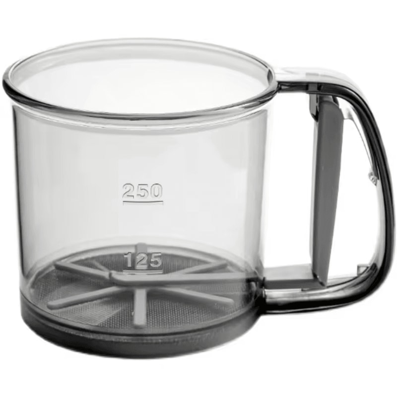 Manual Fine Mesh Flour Sifter OnePress Baking Sieve For Flour Sugar Cocoa 6