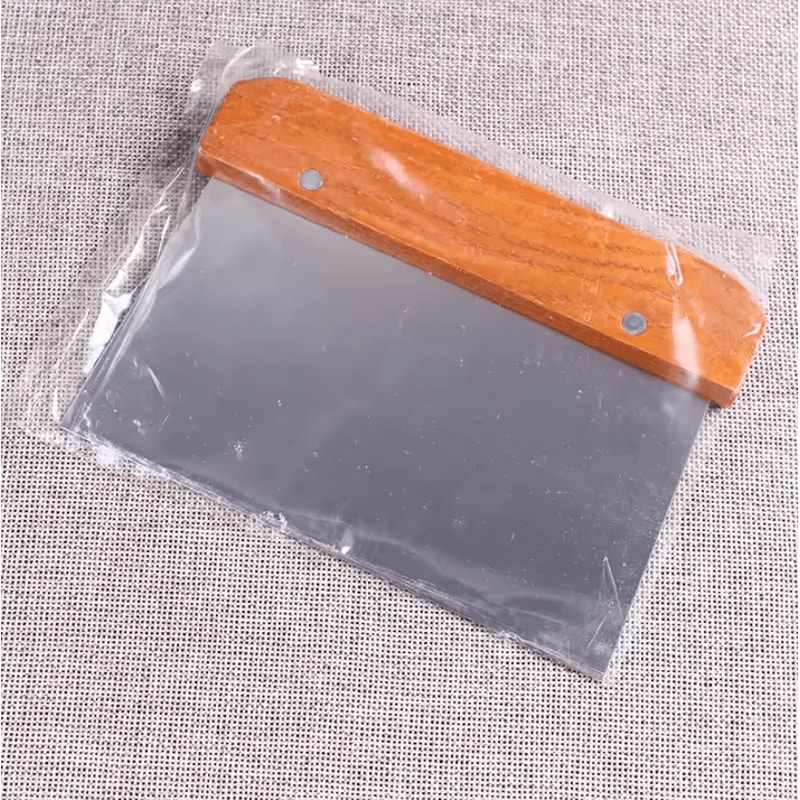 Stainless Steel Dough Scraper Cutter With Measurement Scale MultiPurpose Pastry Cake Baking Tool 2