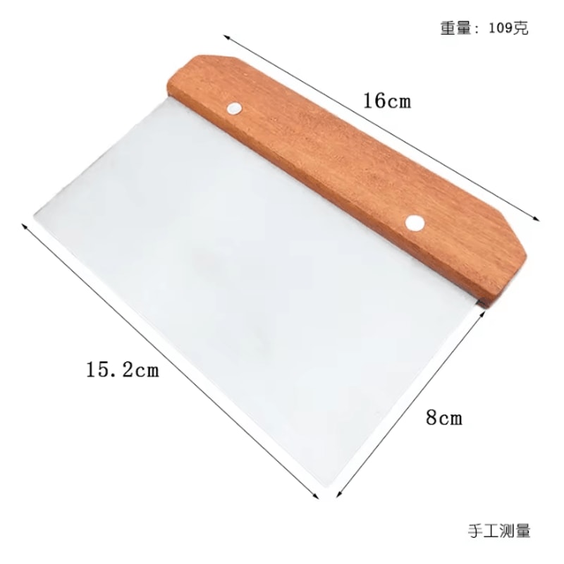 Stainless Steel Dough Scraper Cutter With Measurement Scale MultiPurpose Pastry Cake Baking Tool 3