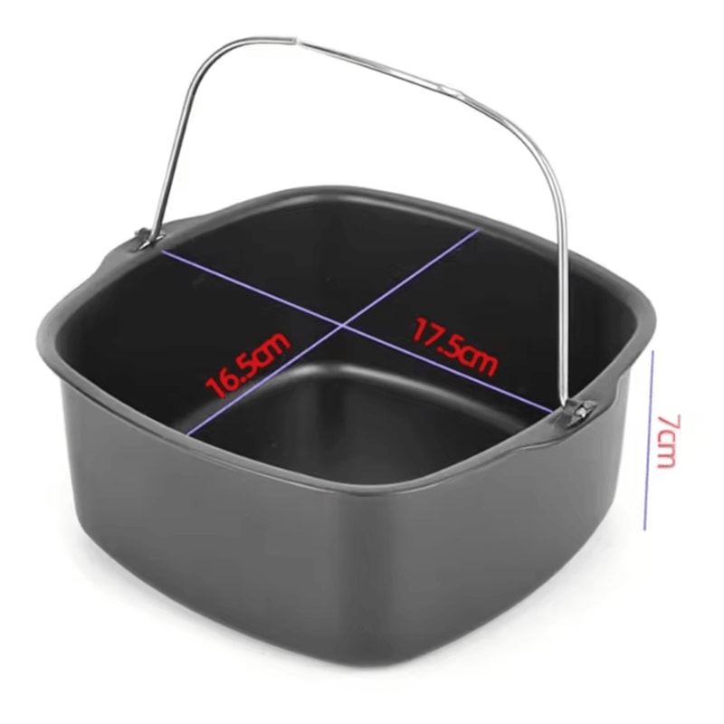 NonStick Air Fryer Cake Baking Tray Airfryer Basket Pan For Philips Similar Models 4