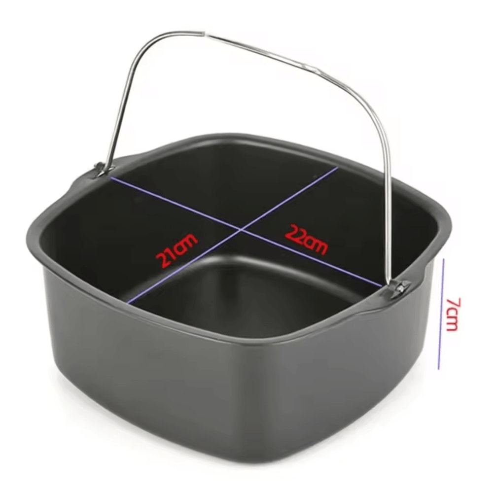 NonStick Air Fryer Cake Baking Tray Airfryer Basket Pan For Philips Similar Models 5