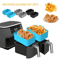 Reusable Silicone Air Fryer Pot Liners HeatResistant NonStick Baking Basket 2PCS 3