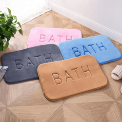 ultra-soft memory foam anti-slip floor mat – super absorbent bathroom & kitchen rug (16 x 24 in)