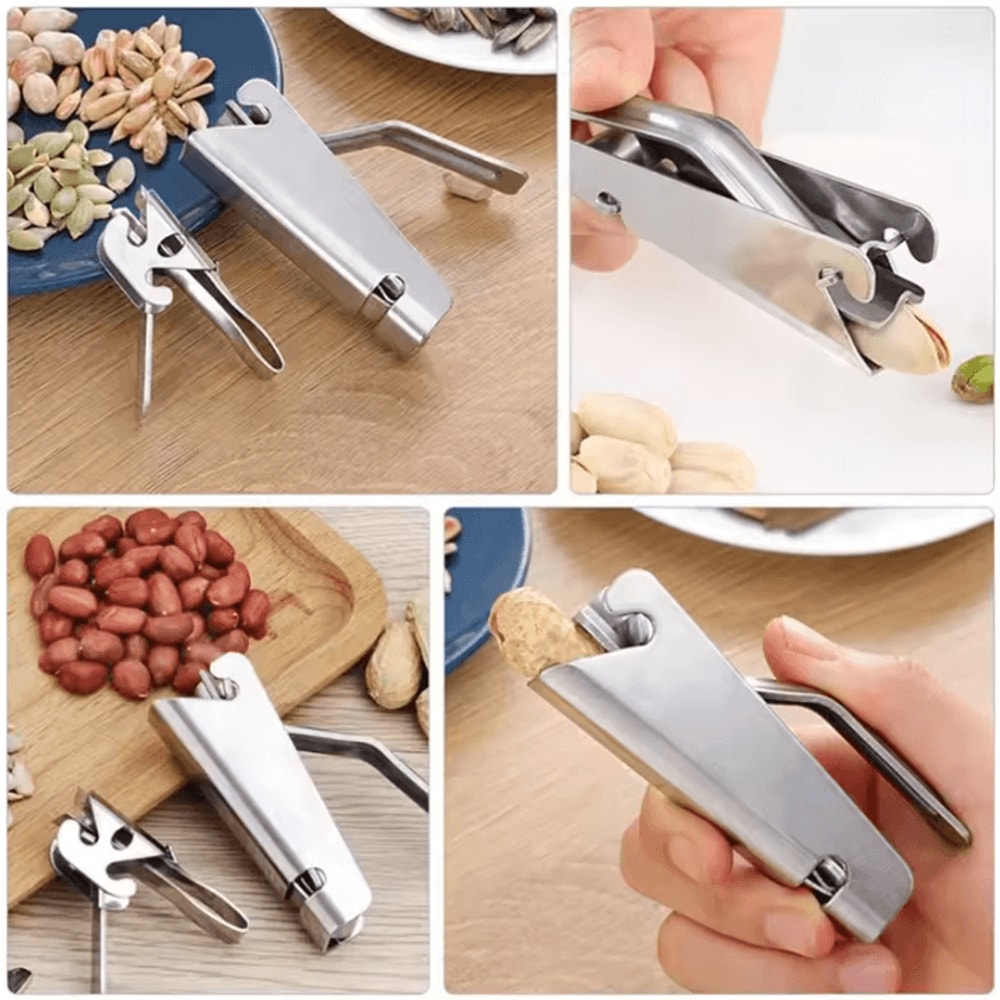 Stainless Steel Melon Seed Nut Opener MultiFunction Shell Cracker Tool 4