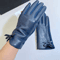 Womens Winter PU Leather Touchscreen Gloves Warm Driving Gloves With Elegant Bow 3