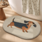 Cute Cartoon Dog Memory Foam Bath Mat Ultra Soft QuickDry NonSlip Bathroom Rug 4