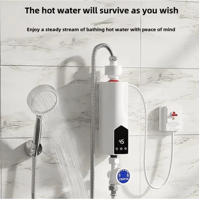 Instant Tankless Water Heater 220V 3000W5500W Fast Heating Shower Kitchen Unit 1