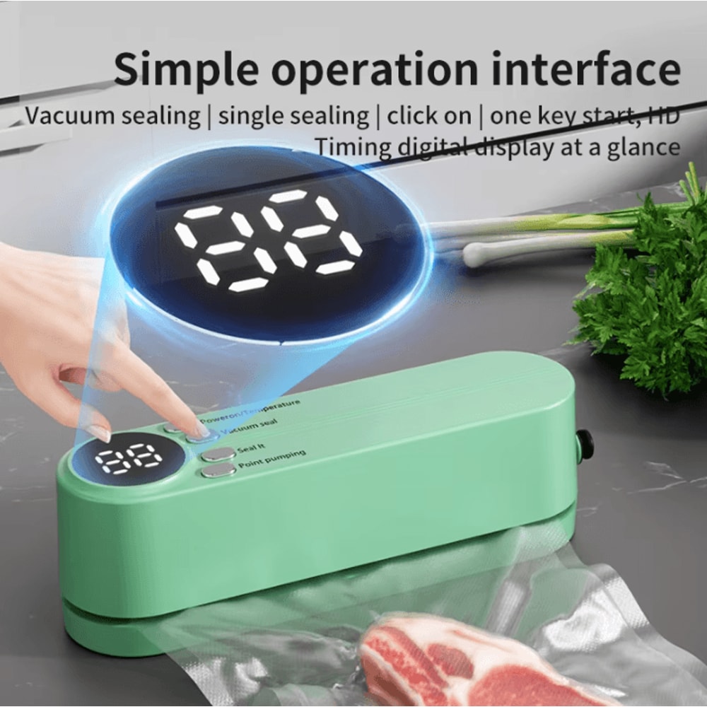 Rechargeable Mini Vacuum Sealer Portable Wireless Food Sealing Machine For Fresh Storage 2
