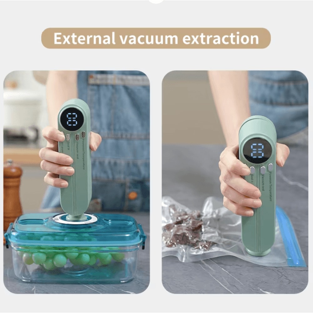 Rechargeable Mini Vacuum Sealer Portable Wireless Food Sealing Machine For Fresh Storage 4