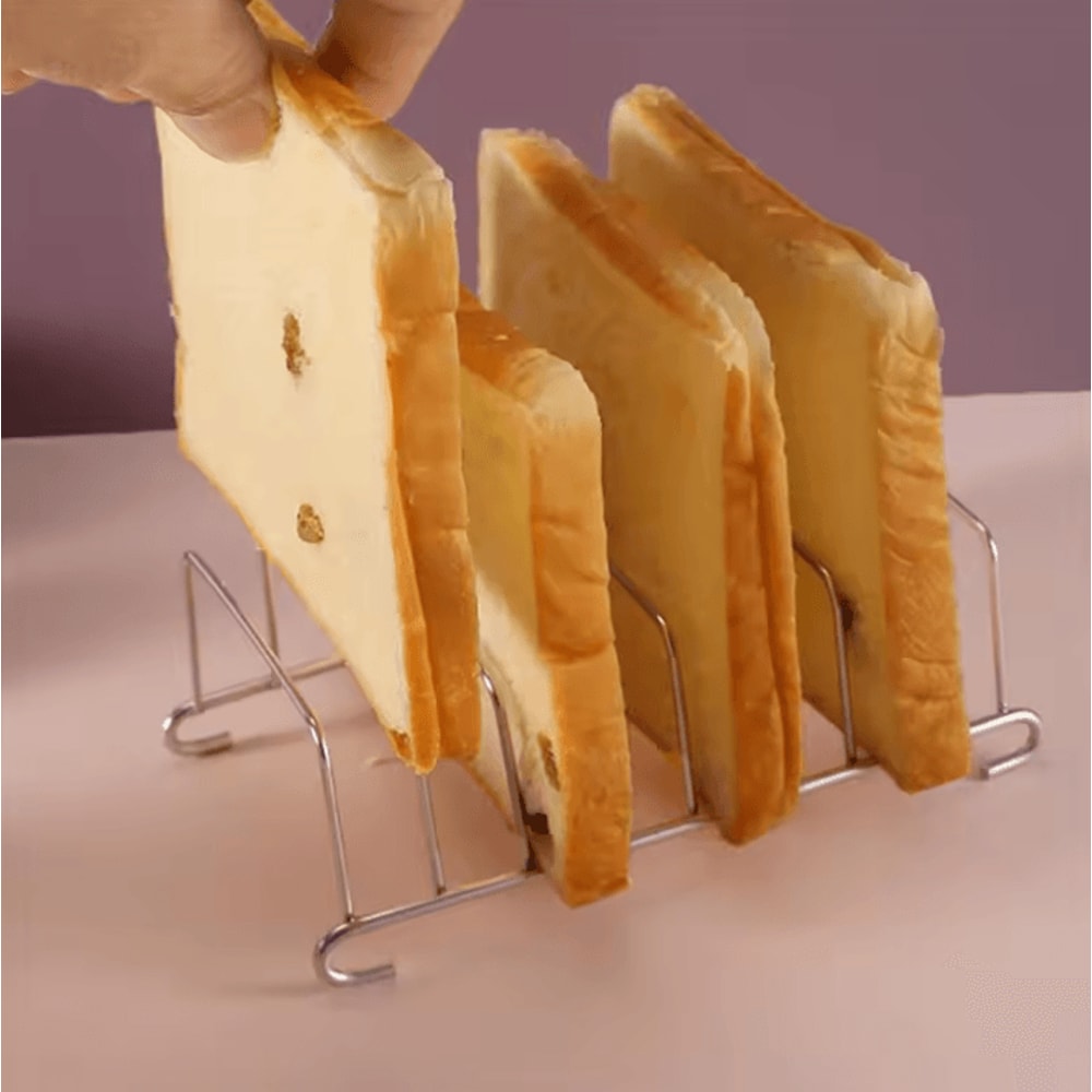 Stainless Steel Air Fryer Toast Rack MultiUse Bread Holder Cooling Rack For Even Cooking 1