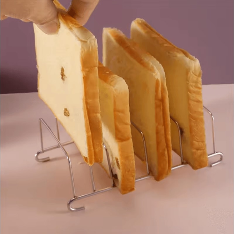 Stainless Steel Air Fryer Toast Rack MultiUse Bread Holder Cooling Rack For Even Cooking 1