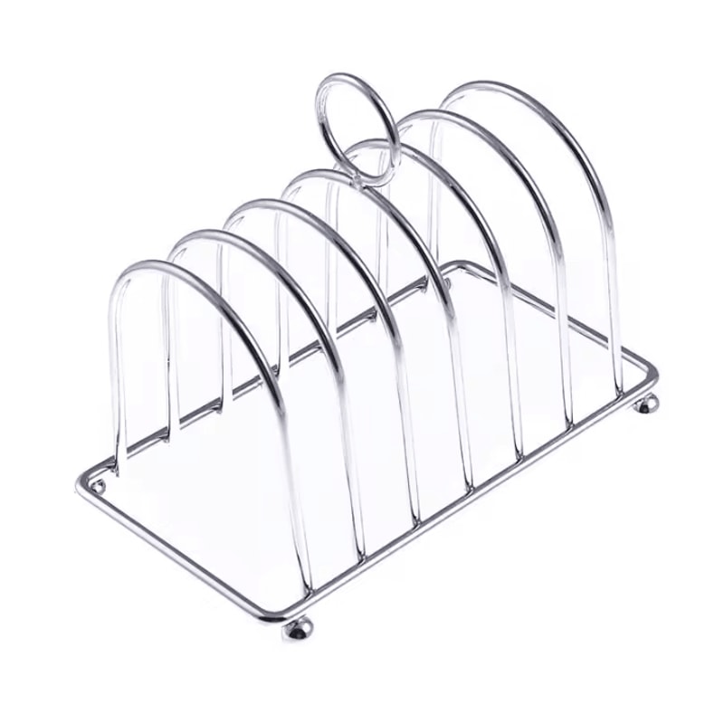 Stainless Steel Air Fryer Toast Rack MultiUse Bread Holder Cooling Rack For Even Cooking 5