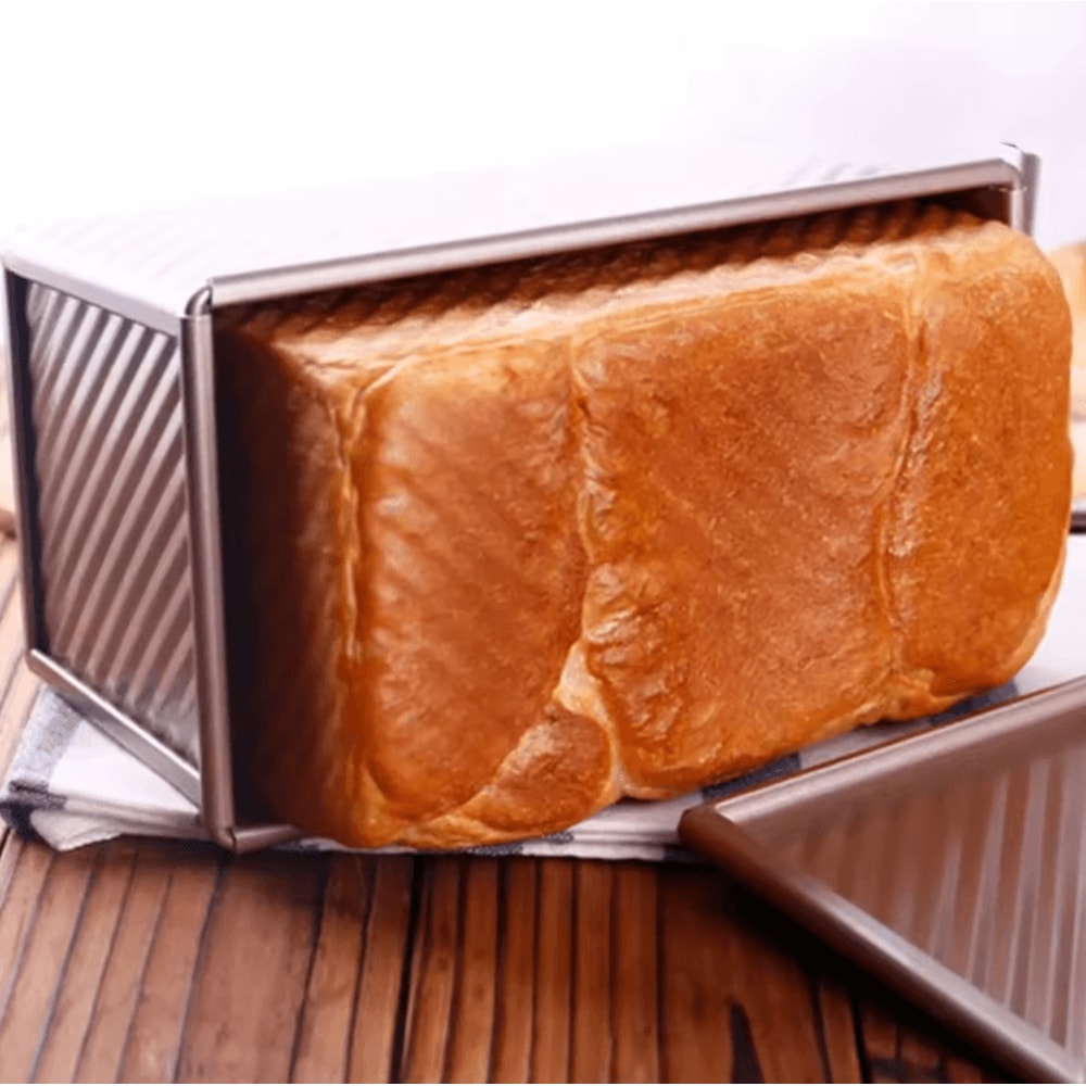 NonStick Pullman Loaf Pan With Lid Carbon Steel Bread Baking Mold For Perfect Square Loaves 1