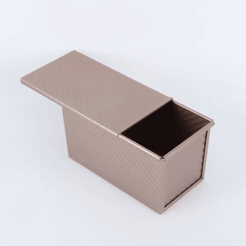 NonStick Pullman Loaf Pan With Lid Carbon Steel Bread Baking Mold For Perfect Square Loaves 6