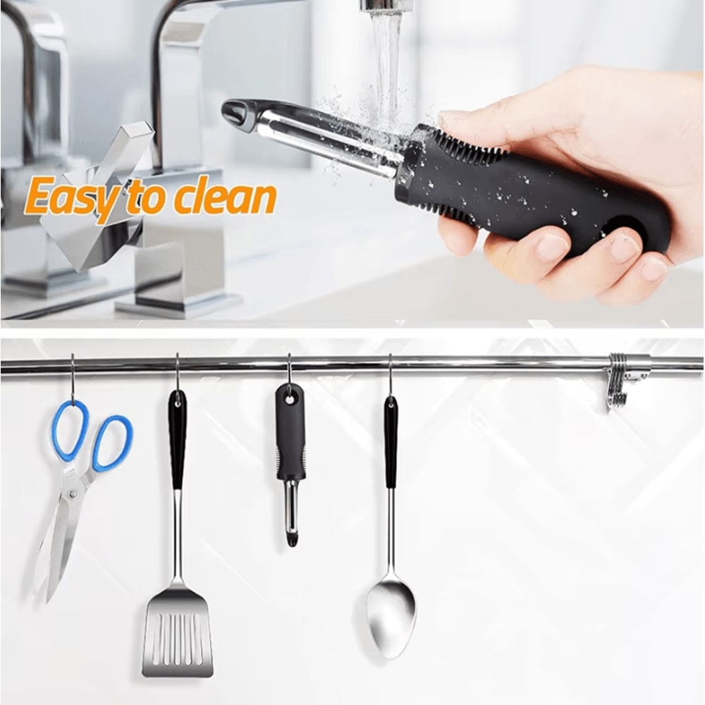 Professional Stainless Steel Swivel Vegetable Peeler Ultra Sharp Potato Fruit Peeler Tool 2