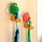 Cute Cartoon Animal Toothbrush Holder With Suction Kids WallMounted Toothbrush Toothpaste Organiz 2
