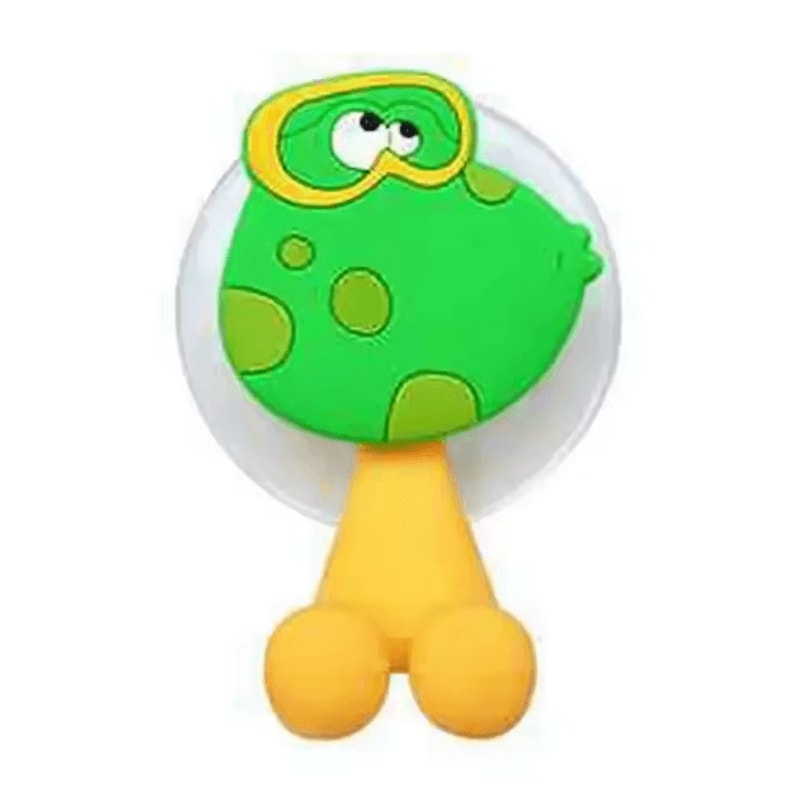 Cute Cartoon Animal Toothbrush Holder With Suction Kids WallMounted Toothbrush Toothpaste Organiz 10