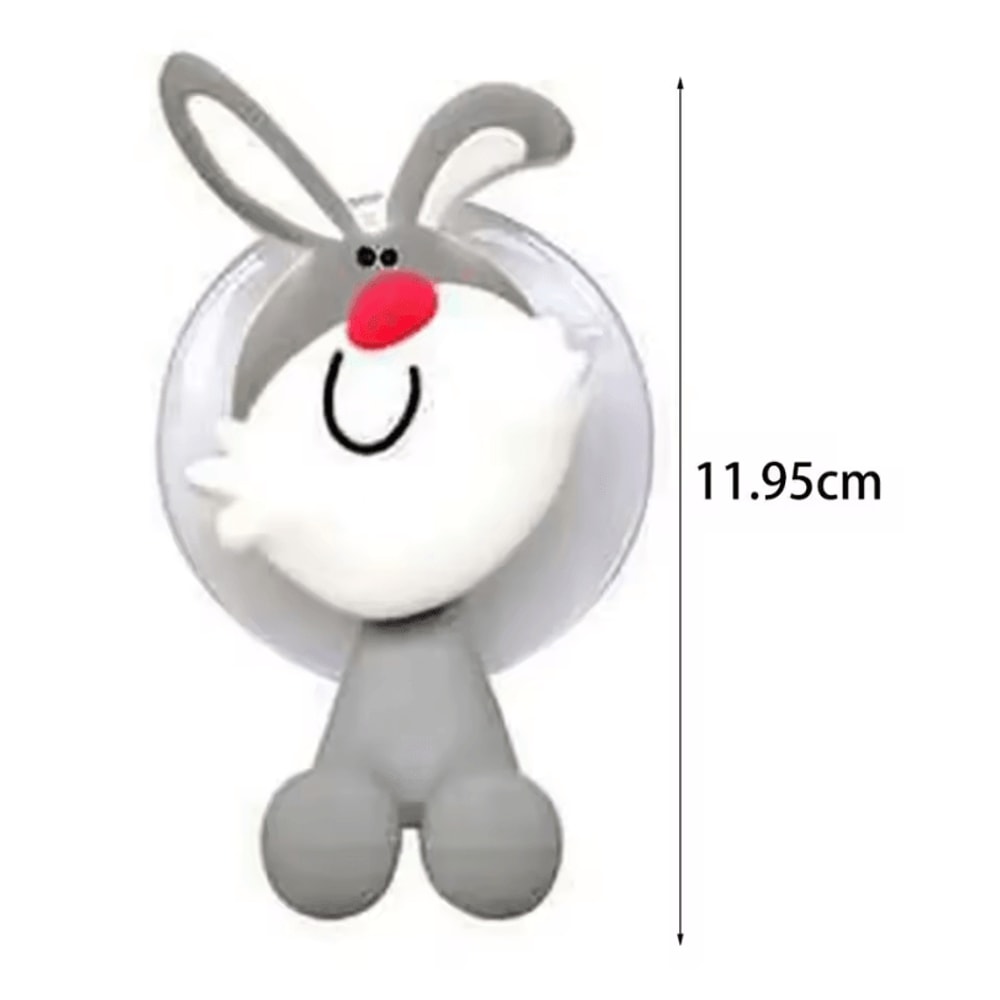 Cute Cartoon Animal Toothbrush Holder With Suction Kids WallMounted Toothbrush Toothpaste Organiz 5