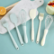 3Piece NonStick Silicone Spatula Pastry Brush Set HeatResistant Baking Scraper Tools 1