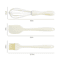 3Piece NonStick Silicone Spatula Pastry Brush Set HeatResistant Baking Scraper Tools 4