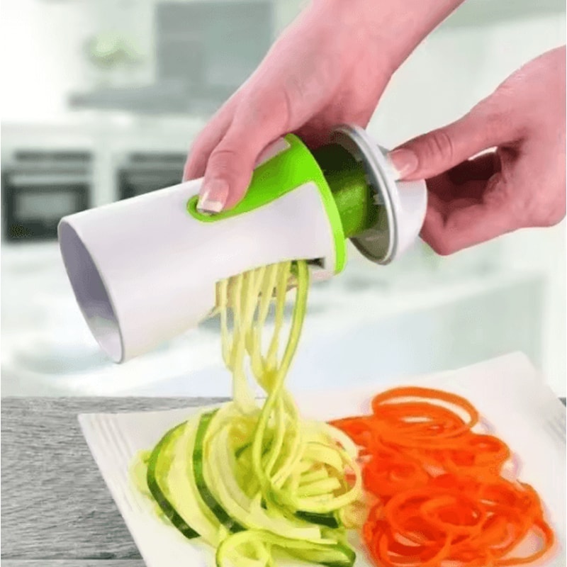 HeavyDuty Vegetable Spiralizer Zucchini Noodle Maker Manual Spiral Slicer For Healthy Cooking 1