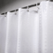 HotelGrade Water Repellent Polyester Shower Curtain Durable Fabric Bathroom Liner With Weighted Bo 0