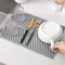 MultiPurpose Silicone Drain Mat NonSlip Bar Sink Drying Mat For Kitchen And Bathroom Use 2