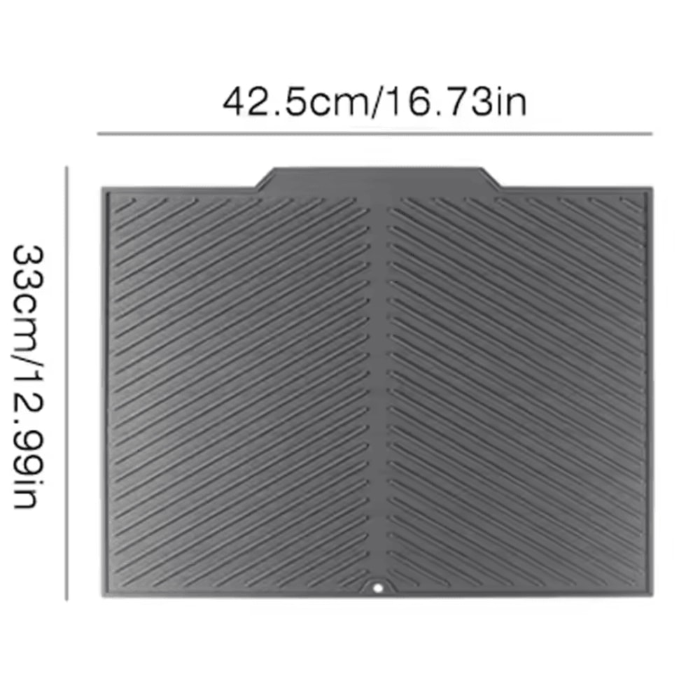 MultiPurpose Silicone Drain Mat NonSlip Bar Sink Drying Mat For Kitchen And Bathroom Use 6