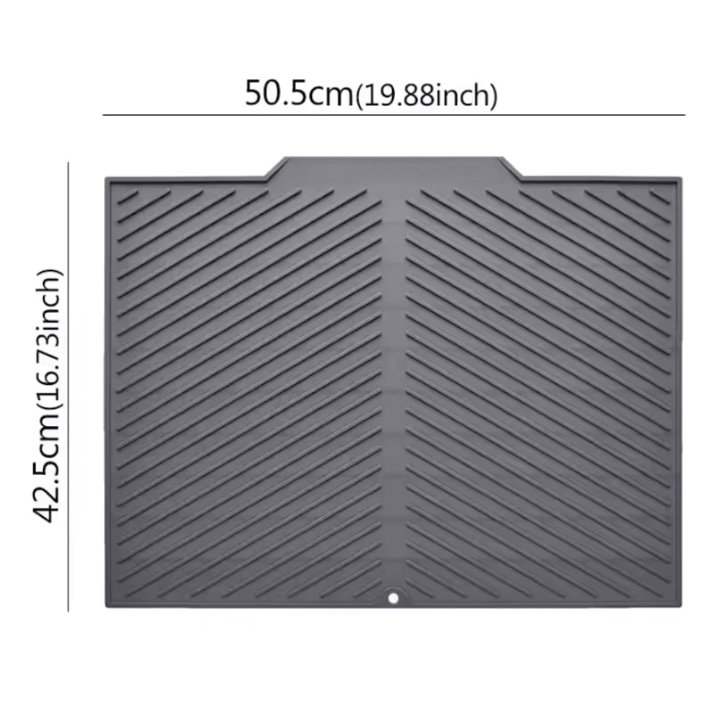 MultiPurpose Silicone Drain Mat NonSlip Bar Sink Drying Mat For Kitchen And Bathroom Use 7