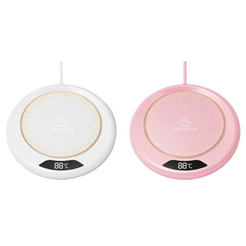 USB Coffee Mug Warmer Coaster 3Level Temperature Control 55C Electric Cup Heating Pad 11