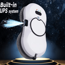 smart window cleaning robot with ups backup – automatic glass cleaner & electric mop for home
