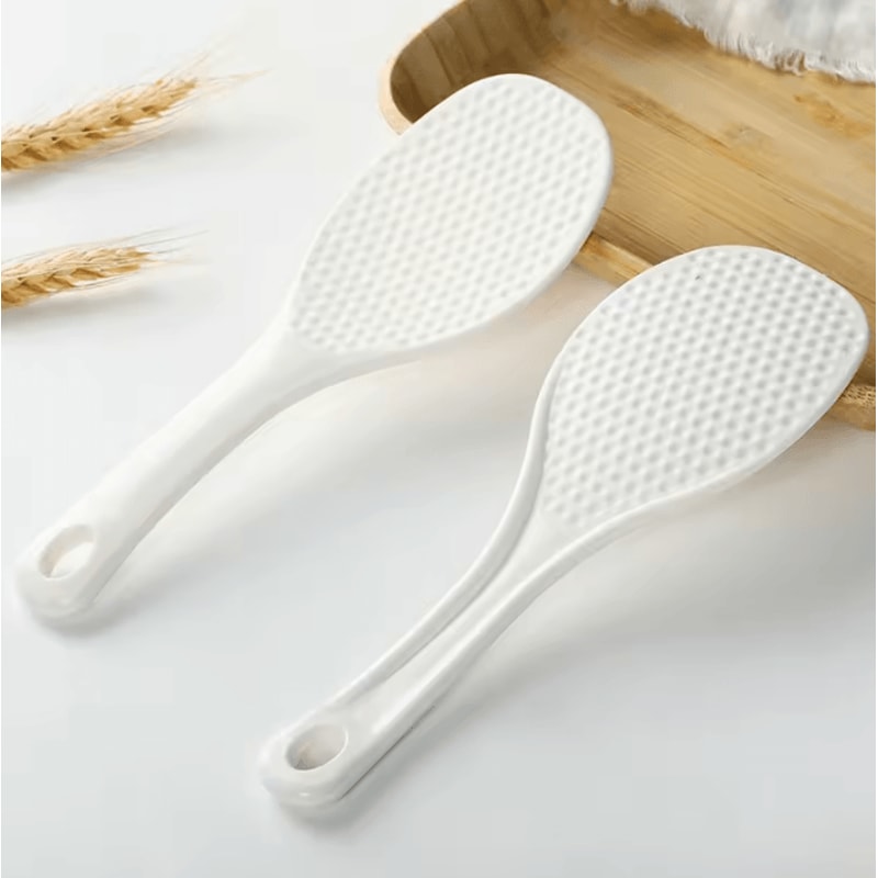 NonStick Silicone Rice Spoon HeatResistant Rice Paddle For Rice Cooker Kitchen Use 2