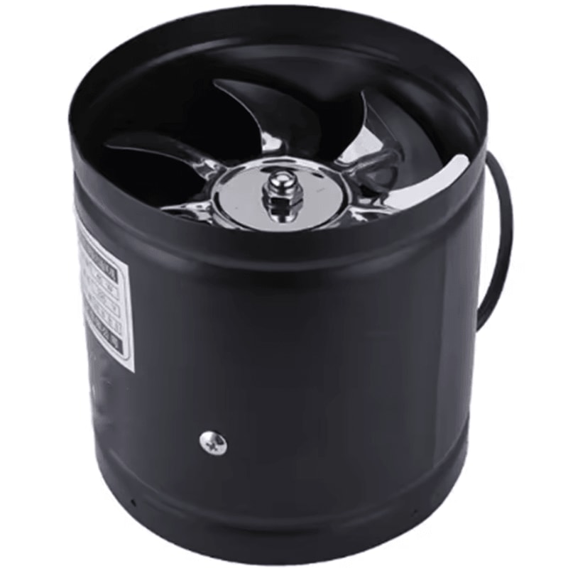 4Inch Inline Duct Exhaust Fan Compact Metal Ventilation Fan For Kitchen Bathroom Home Use 4