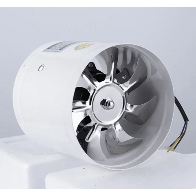 4Inch Inline Duct Exhaust Fan Compact Metal Ventilation Fan For Kitchen Bathroom Home Use 2
