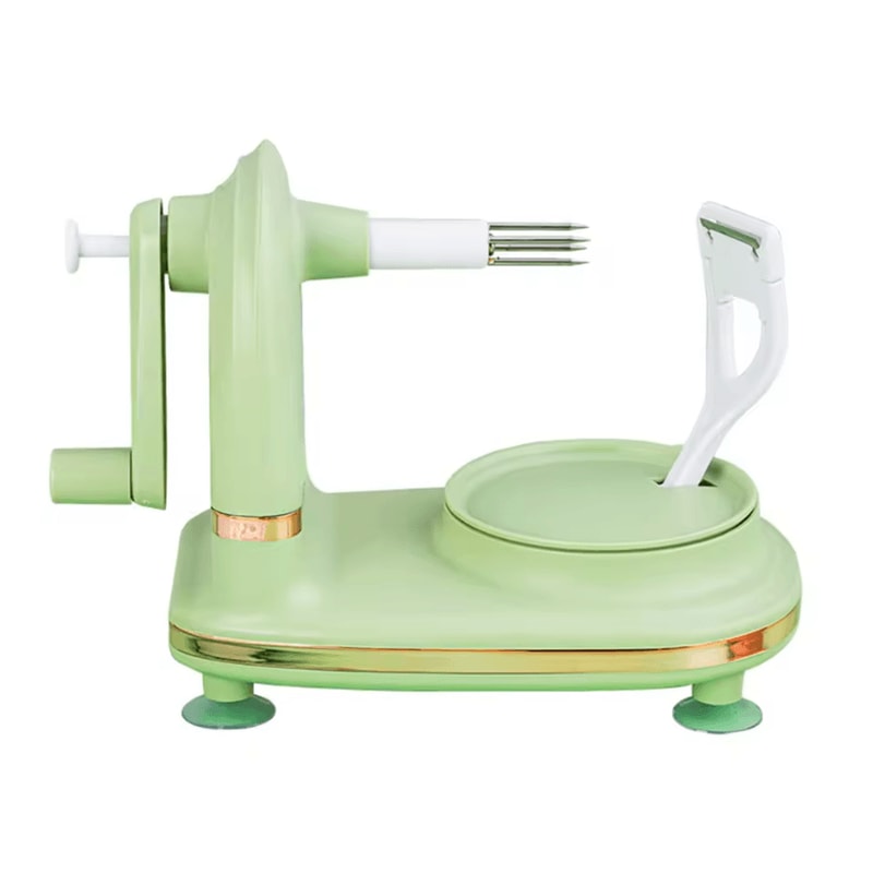3in1 Manual Fruit Peeler Hand Crank Apple Peeler Corer Slicer With Divider Spare Blades 5