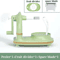 3in1 Manual Fruit Peeler Hand Crank Apple Peeler Corer Slicer With Divider Spare Blades 7