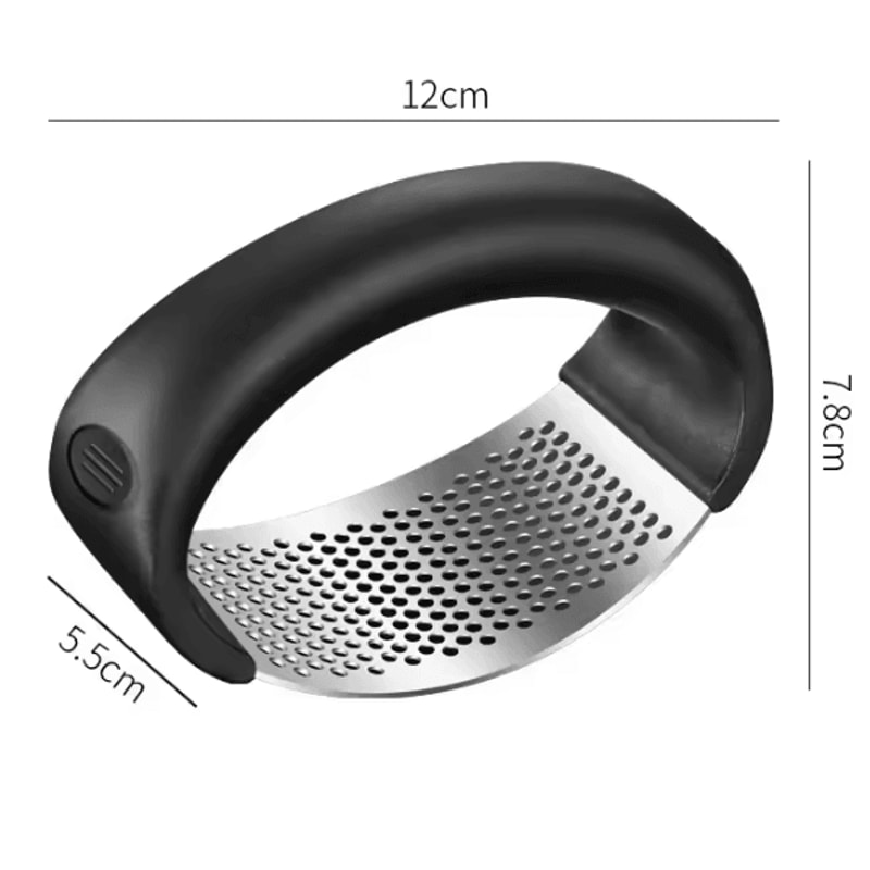 HeavyDuty Stainless Steel Garlic Press Easy Clean Garlic Crusher Tool For Effortless Mincing 5