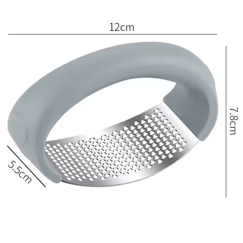 HeavyDuty Stainless Steel Garlic Press Easy Clean Garlic Crusher Tool For Effortless Mincing 6