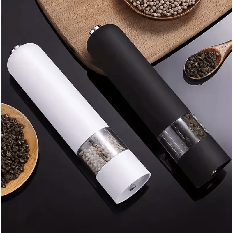 Automatic Electric Salt And Pepper Grinder Set Adjustable Coarseness USB Rechargeable Spice Mill 2