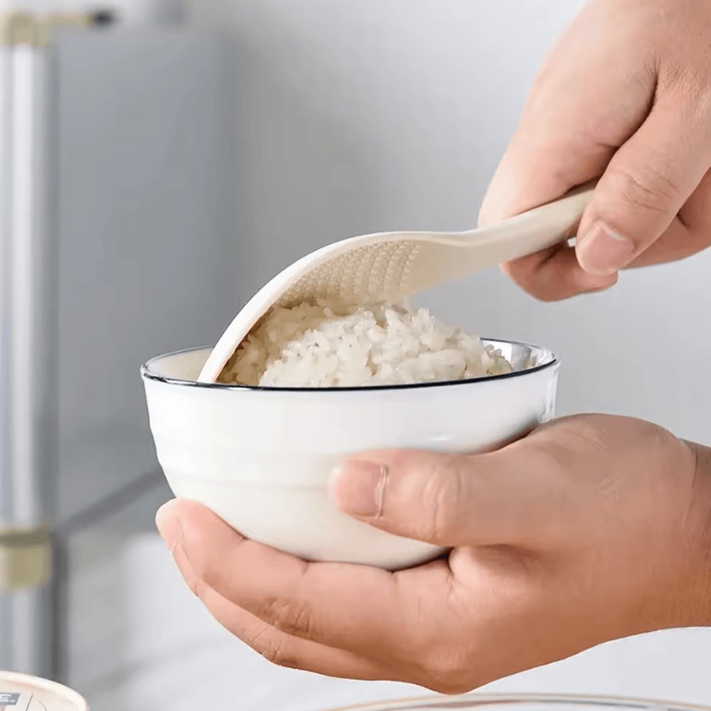 FoodGrade Silicone Rice Spoon NonStick Heat Resistant Rice Paddle For Safe Cooking 2