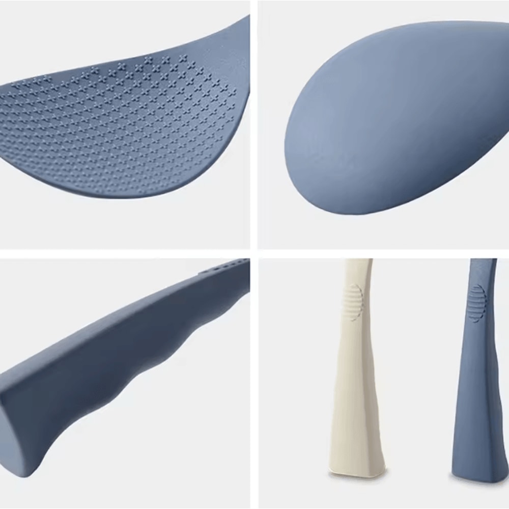 FoodGrade Silicone Rice Spoon NonStick Heat Resistant Rice Paddle For Safe Cooking 5