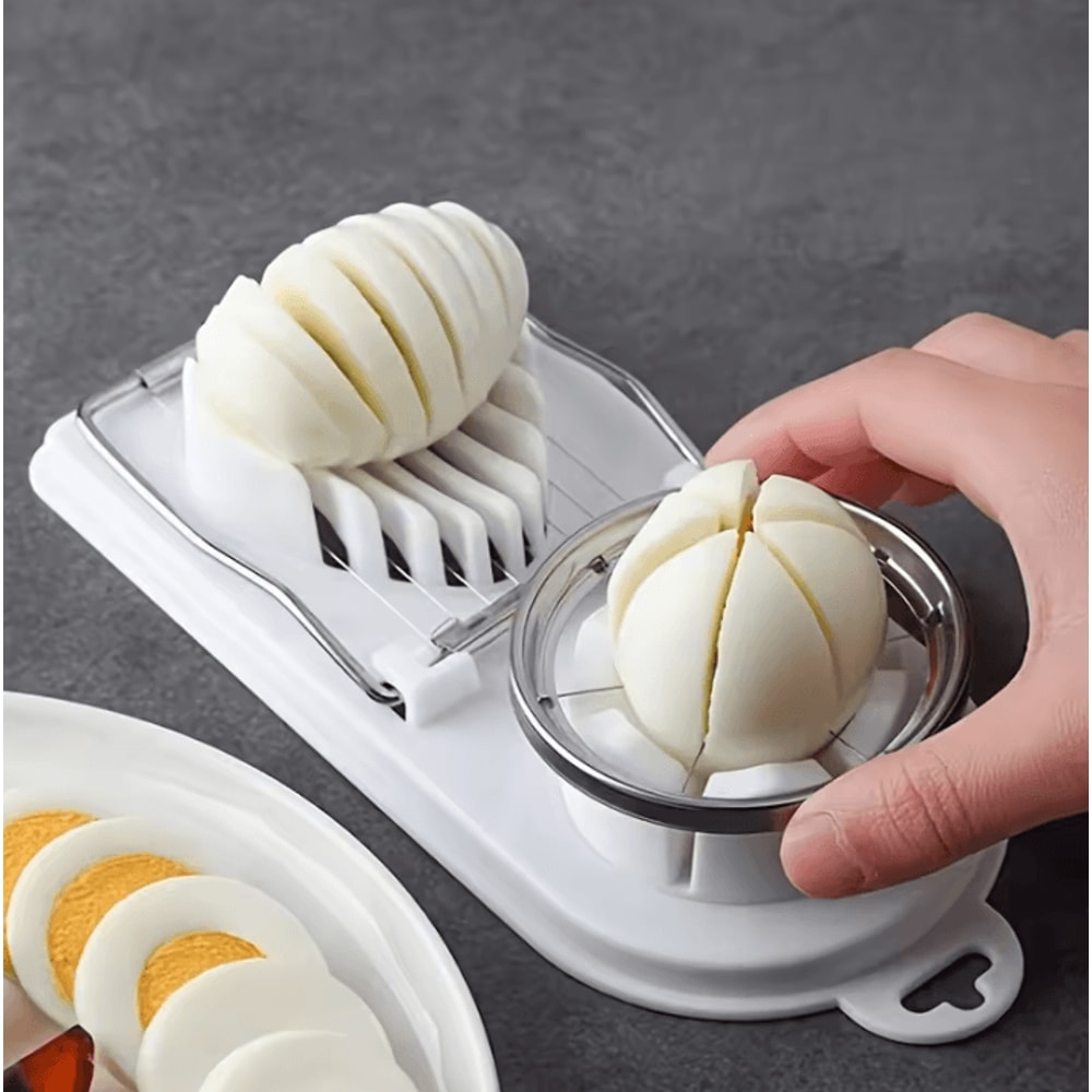 Multifunction Stainless Steel Egg Slicer 2in1 Egg Fruit Cutter For Perfect Slices Every Time 1