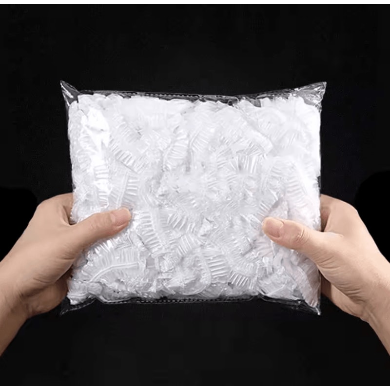 100PCS Disposable Elastic Food Covers Stretchable Cling Film Bowl Covers For Fresh Food Storage 4