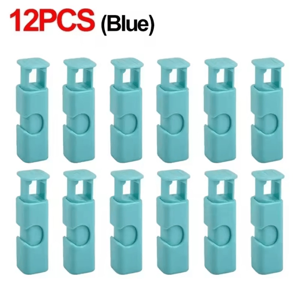 12PCS Reusable Bread Bag Clips Squeeze Lock Food Sealing Clips For Snacks And Storage 5