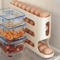 24 Layer Rolling Egg Holder For Fridge Automatic Egg Dispenser Storage Container 1