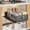 Multifunction PullOut Cabinet Organizer Sliding Kitchen Storage Rack Seasoning Basket 4